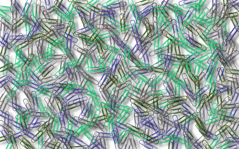 彩色的回形针图片