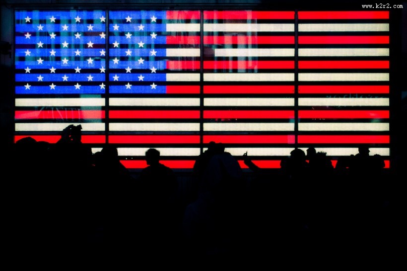 美国国旗特写图片