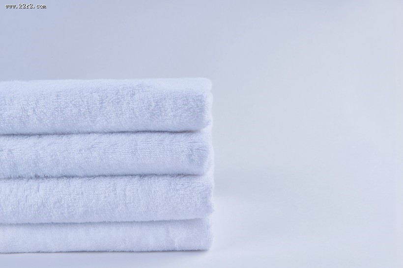 整齐的白色方巾图片大全