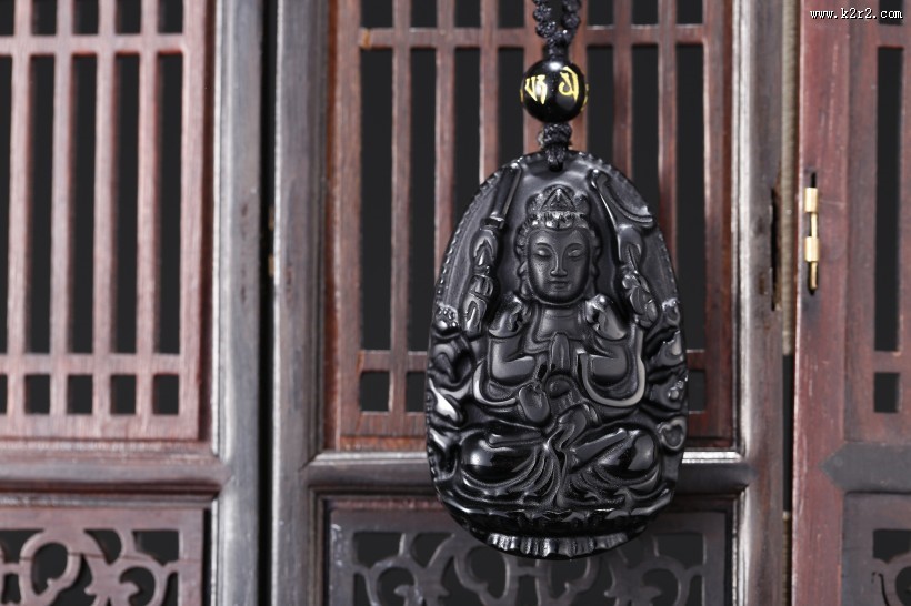 黑玉佛像吊坠图片