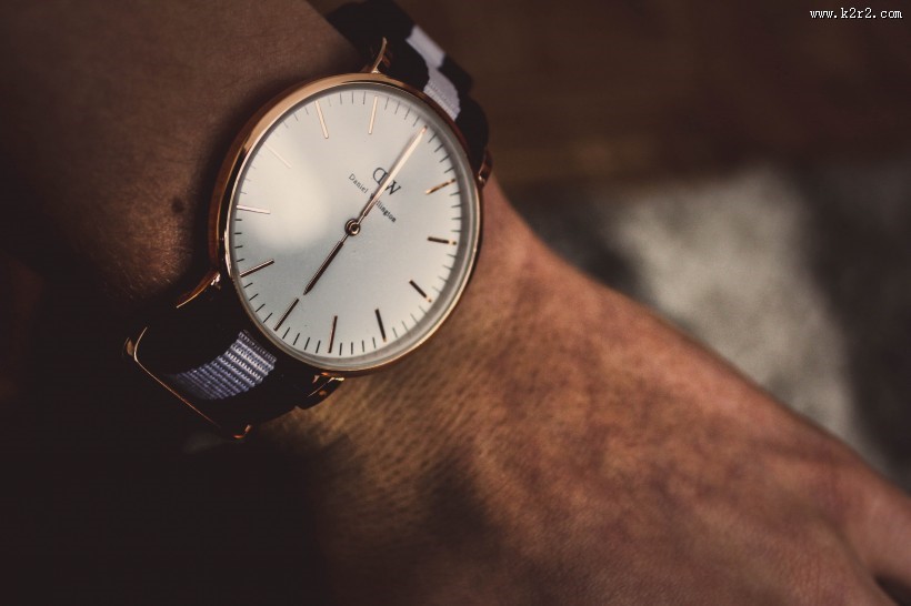 戴在手腕上的手表图片