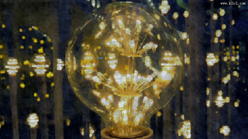 照亮黑夜的灯的图片