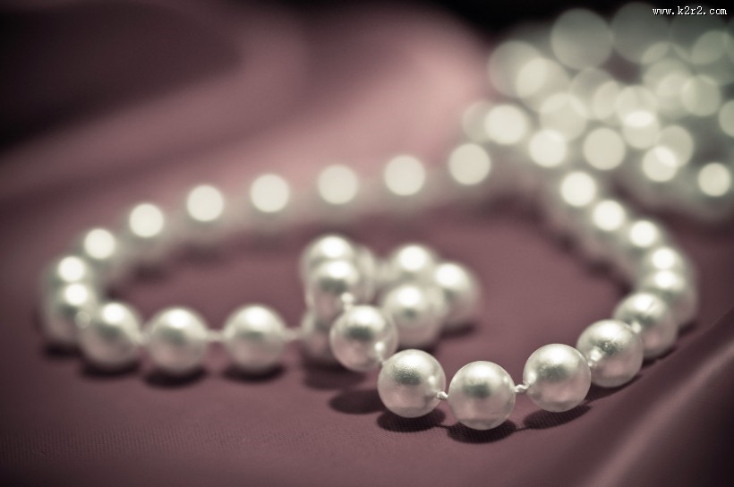 漂亮的珍珠项链图片