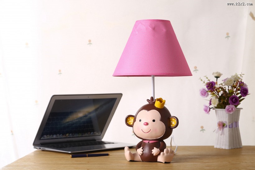 卡通小猴子台灯图片