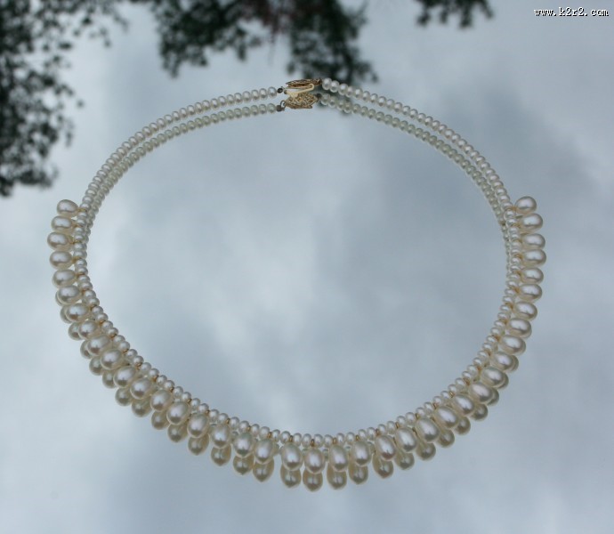 唯美的珍珠项链图片