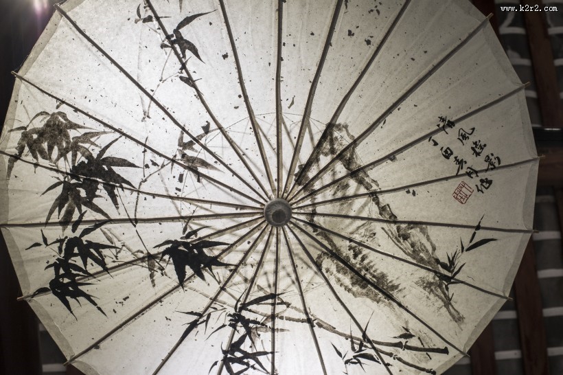 中国风元素漂亮的纸伞图片