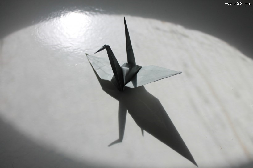 唯美手工彩色千纸鹤图片