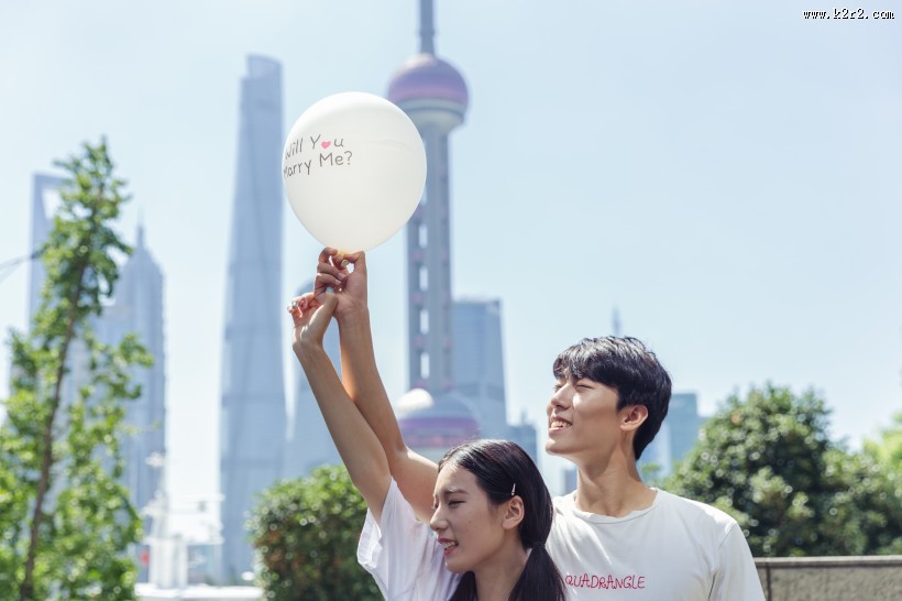 漂亮的求婚气球图片