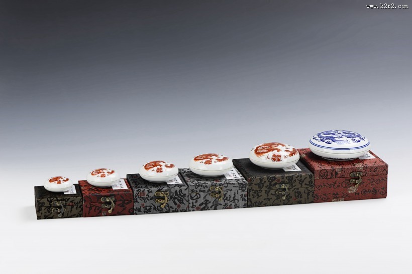 不同颜色的印泥印章图片