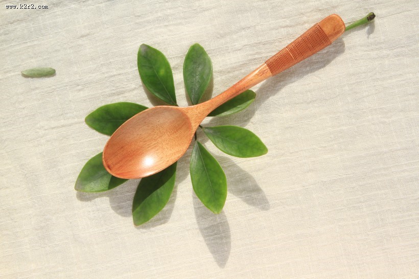 小清新日式木勺图片大全