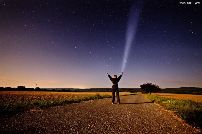 手电筒光束图片