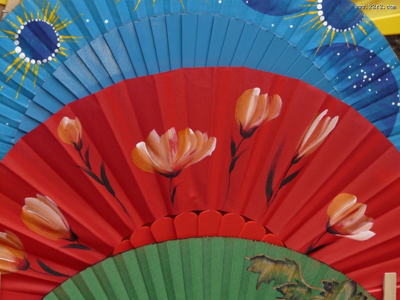 传统手工折扇图片大全