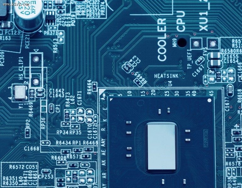 密集的电子芯片电路板图片