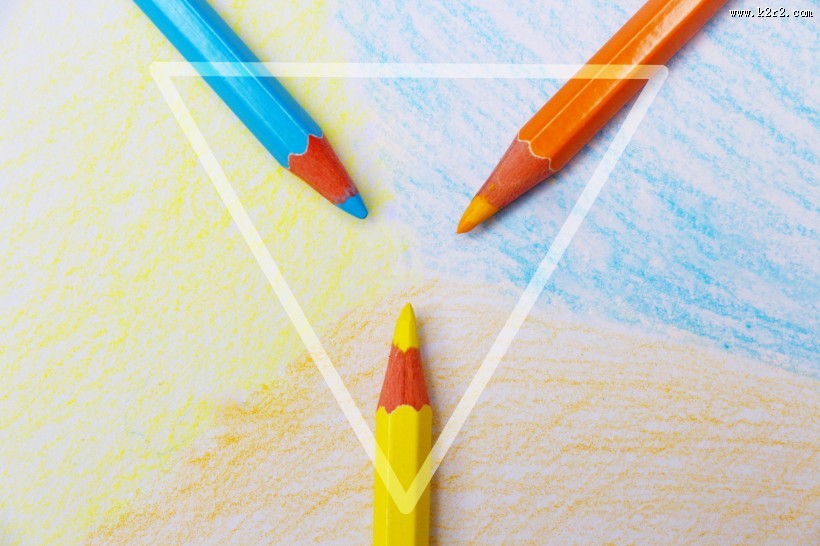 唯美彩色铅笔图片