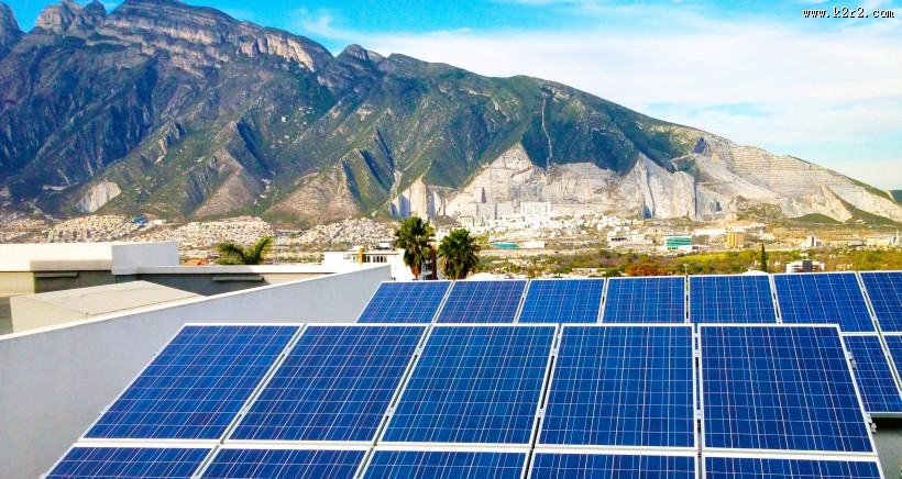 太阳能发电板图片