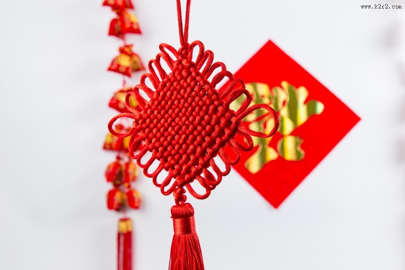 吉祥红色中国结图片