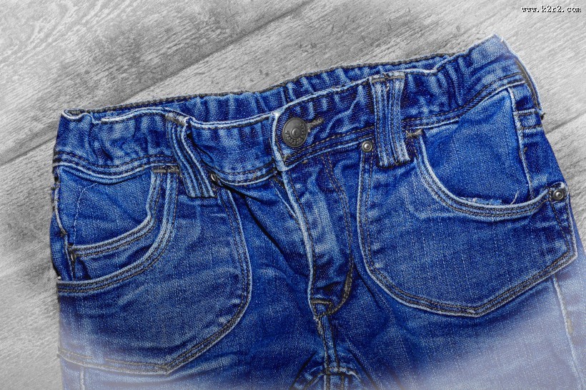 牛仔裤局部图片