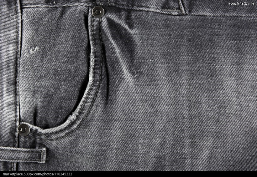 牛仔裤局部图片