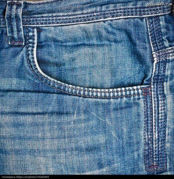 牛仔裤局部图片