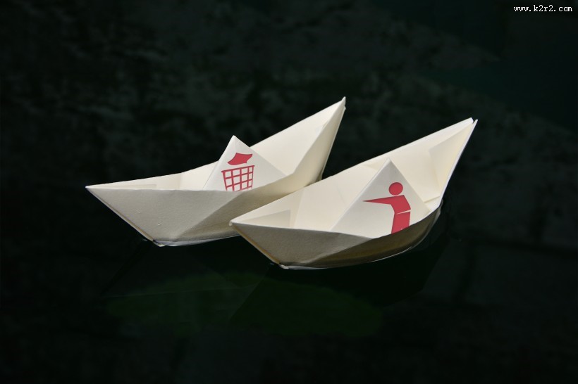 手工折纸船图片