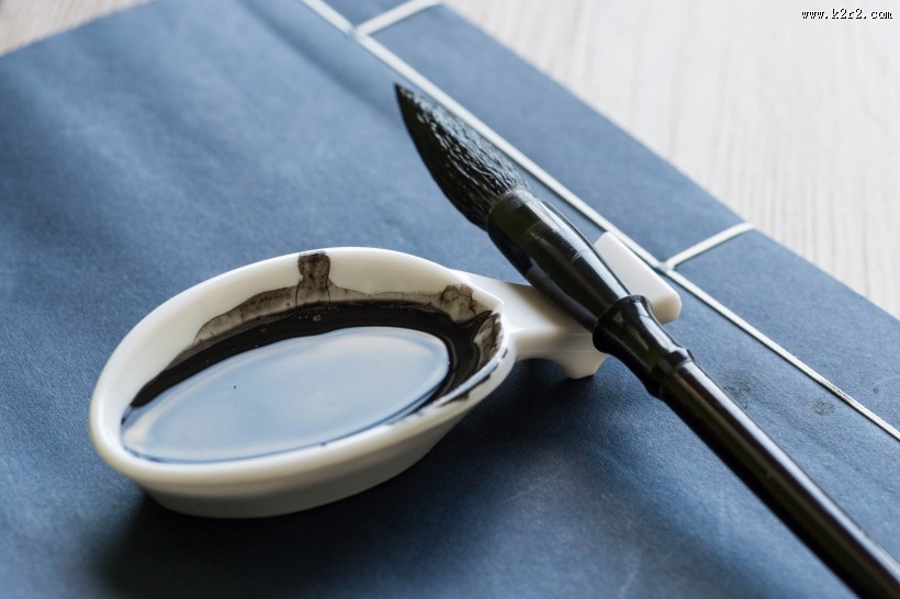 书写毛笔文具图片