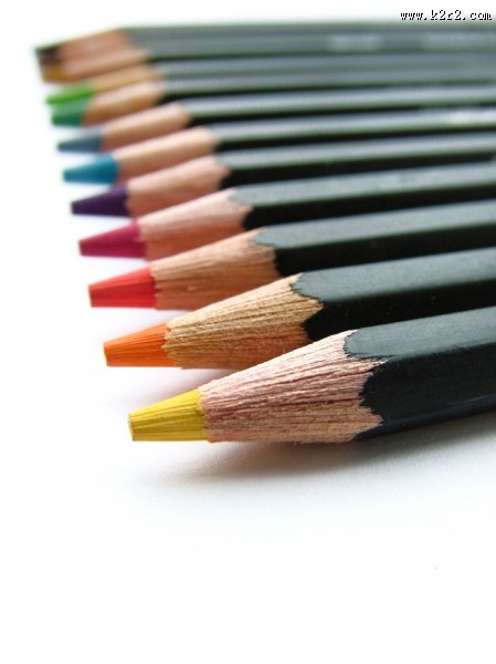 五颜六色的铅笔图片