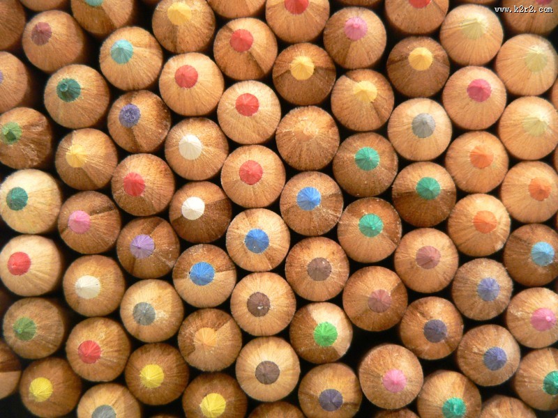 五颜六色的铅笔图片