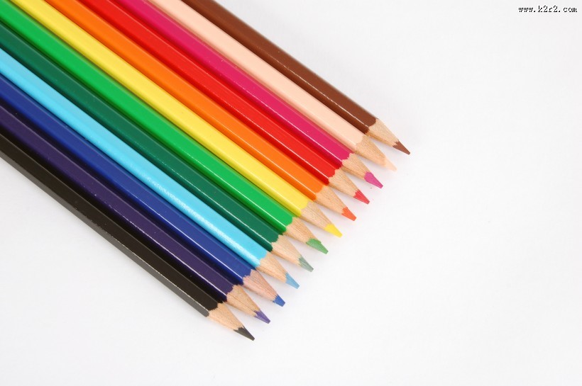 五颜六色的铅笔图片