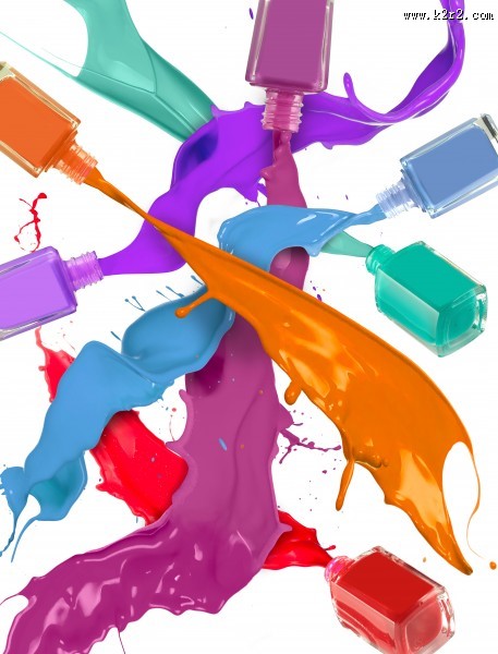 指甲油和口红图片大全