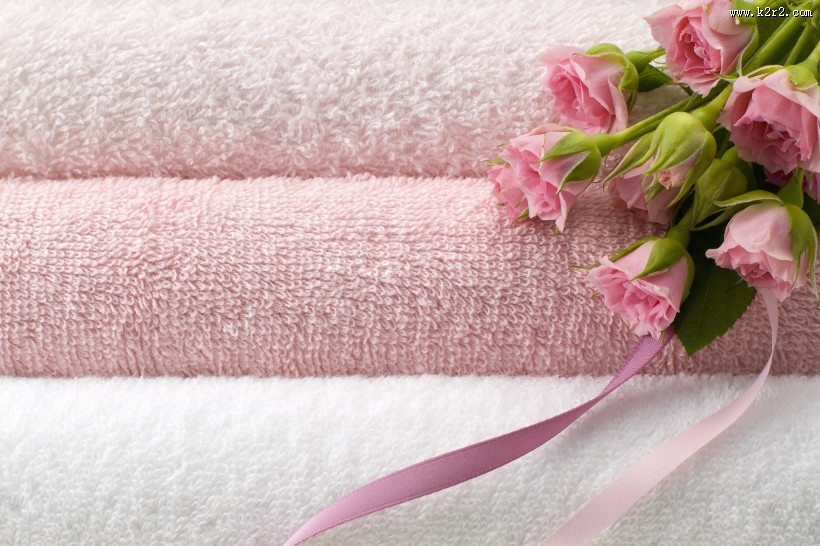 五颜六色的毛巾图片