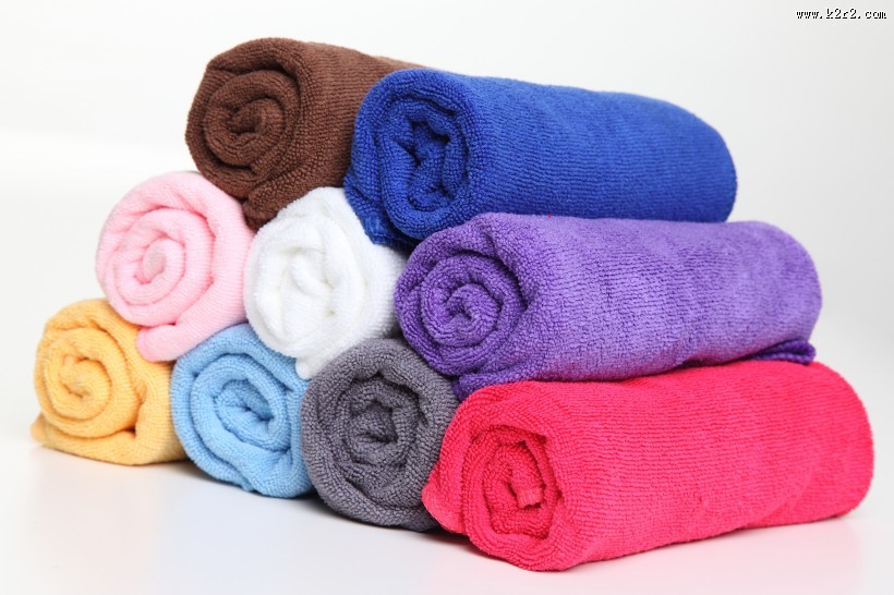 五颜六色的毛巾图片