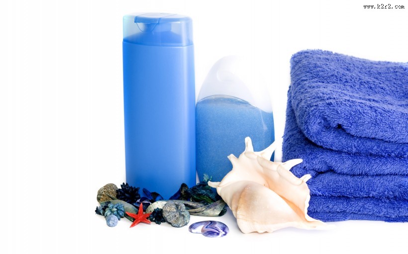 唯美的SPA用品特写图片