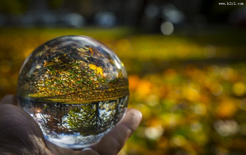 透明水晶球图片