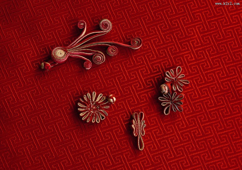 复古的旗袍扣图片