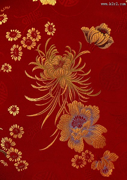 中国丝绸花纹图片