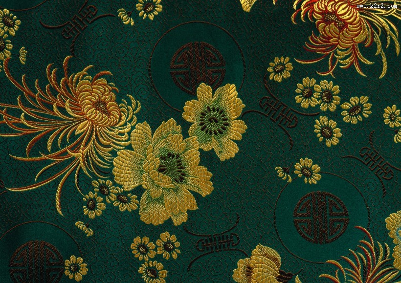 中国丝绸花纹图片