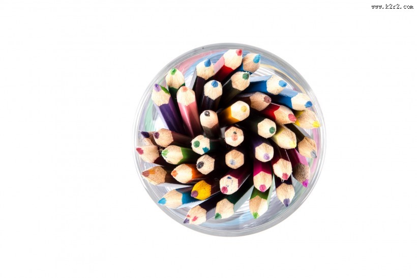 五颜六色的彩色铅笔图片