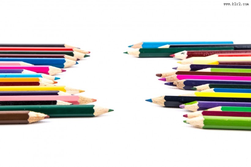 五颜六色的彩色铅笔图片