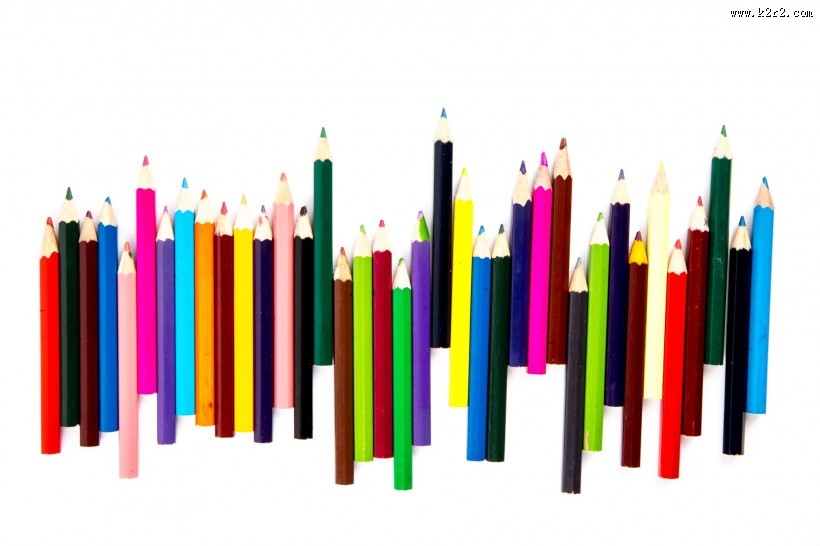 五颜六色的彩色铅笔图片