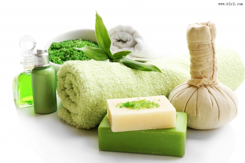 绿色spa用品图片大全