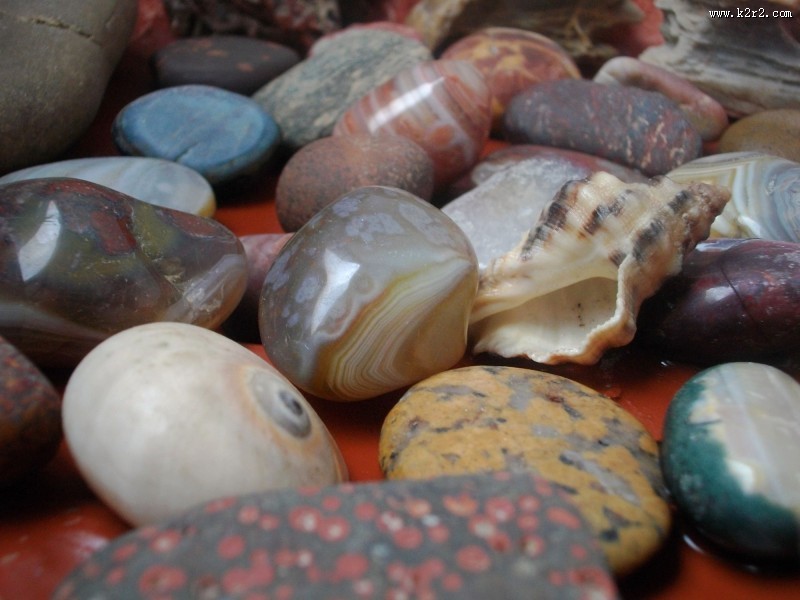 杂乱的鹅卵石图片