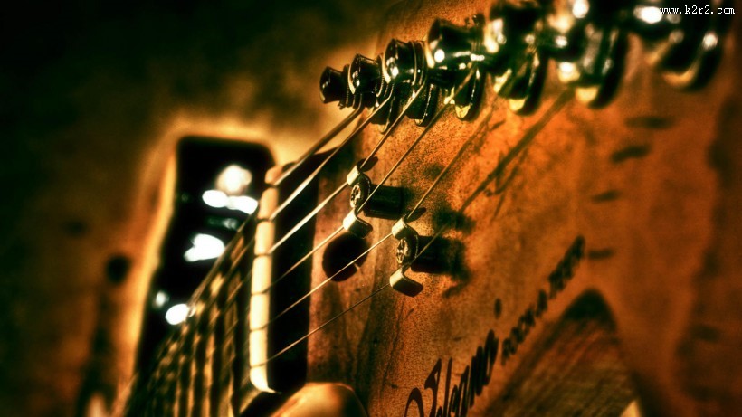 吉他特写图片