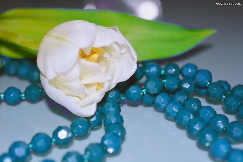 玻璃珠饰品图片