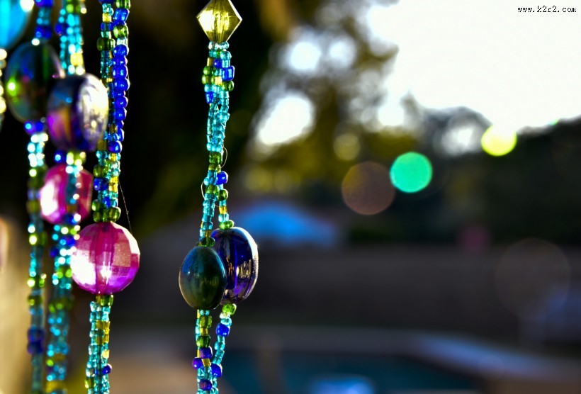 玻璃珠饰品图片