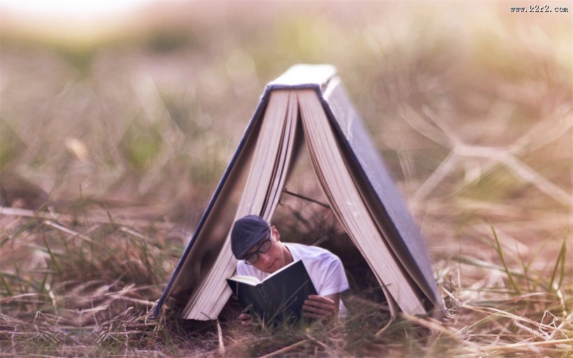 唯美清新的小书本图片