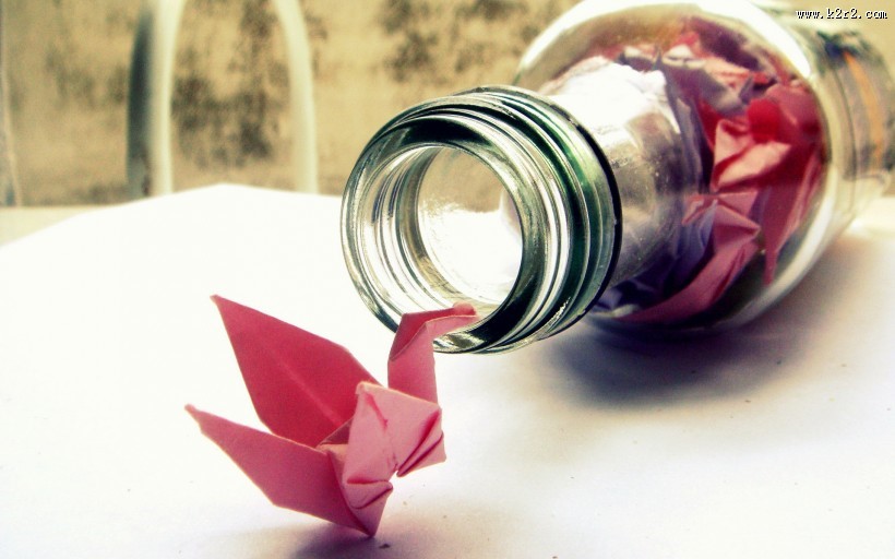唯美的千纸鹤图片