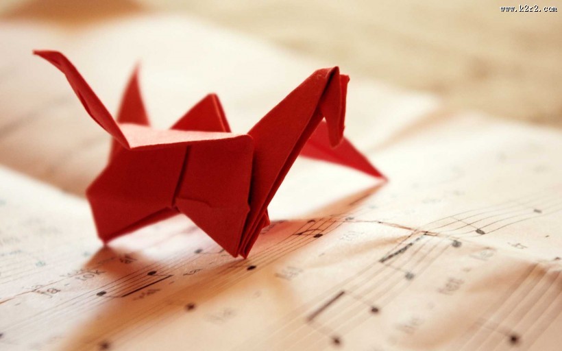 唯美的千纸鹤图片