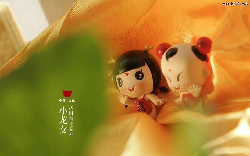 招财童子家族摆件图片大全