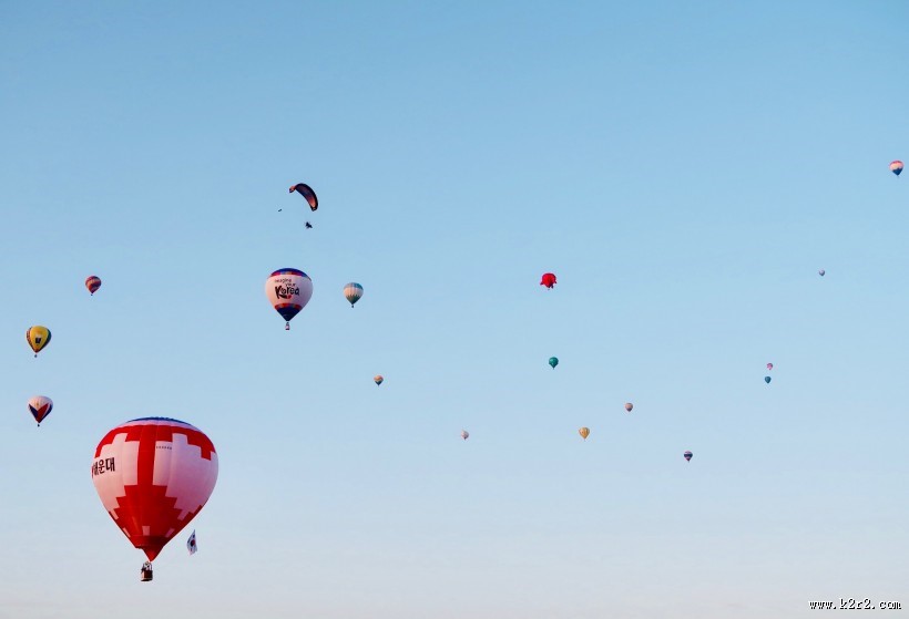 五彩热气球图片大全