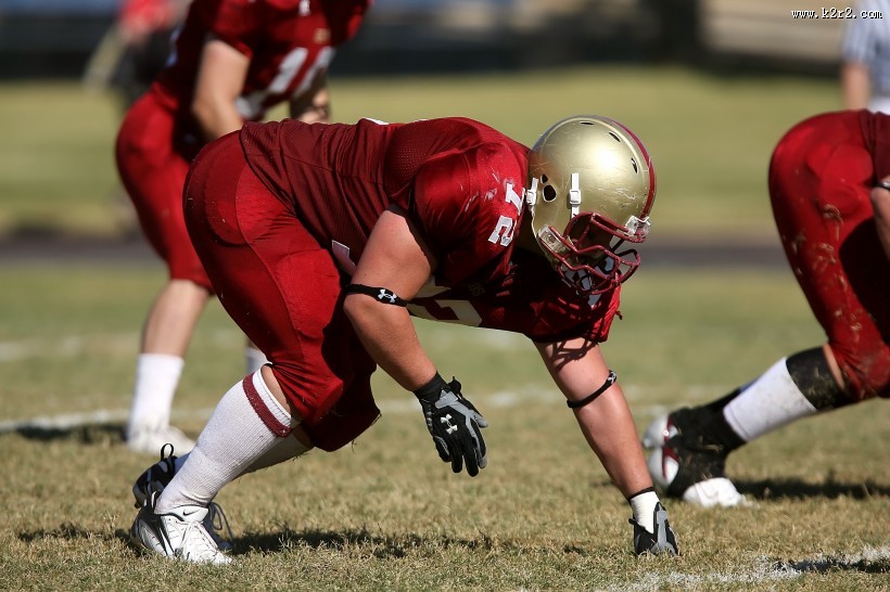 激烈的橄榄球赛